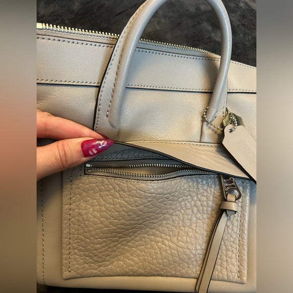 Coach gray leather handbag - Picture 10 of 12